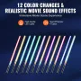 Lightsaber 12 RGB -farver 4 Lyde genopladelig FX Duellering