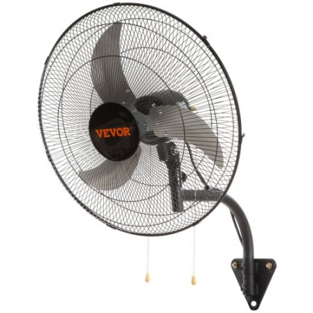 Vægventilator metal 49 cm ventilation 3 hastigheder