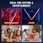 Light Sword, Light up Sword with 12 RGB Colors, FX Sound and Realistic Handle, Rechargeable Light Up Sword Toy for Adults and Ki