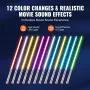 Light Sword, Light up Sword with 12 RGB Colors, FX Sound and Realistic Handle, Rechargeable Light Up Sword Toy for Adults and Ki