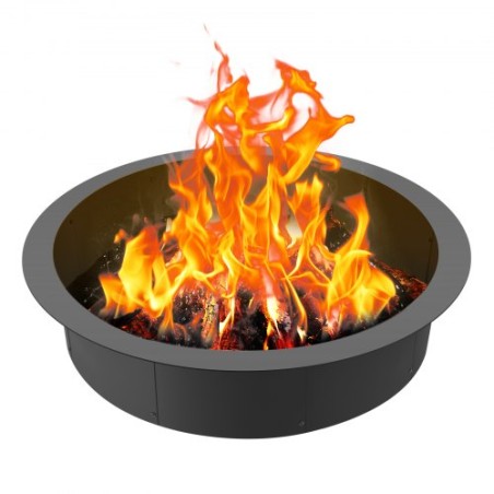 Fire Pit Ring Round 44 Inch Outer Steel Liner DIY Campfire Ring Firepit