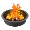 Fire Pit Ring Round 44 Inch Outer Steel Liner DIY Campfire Ring Firepit