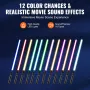Lightsaber 12 RGB -farver 16 lyde genopladelig 40 "Duellering