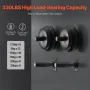 Wall Mounted Weight Plate Holder, Weight Rack Storage for 2-Inch Weight Plates, 330 lbs Load Capacity Weight Storage Rack, Heavy