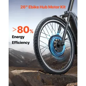 1000W Electric Bike Conversion Kit 48V 26 "Forhjul e-cykelnavmotor