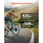 1000W Electric Bike Conversion Kit 48V 26 "Forhjul