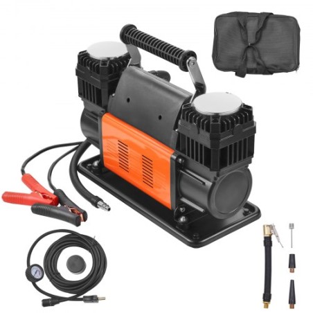 10.6CFM Portable Tire Inflator Dual-Cylinder Air Compressor 12V 150psi