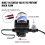 Fresh Water Pump, 12 V Self Priming Sprayer Pump, 11 L/min(3 GPM) RV Water Pump, with Pressure Switch 3.8 bar(55 PSI) Self Primi