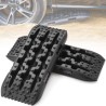 2PCS Traction Boards with PP for Mud Snow Sand Storage Bag Short Black
