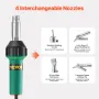 Hot Air Plastic Welder, 1600W Hot Air Torch Pistol, 122-1112℉ PVC TPO Vinyl Heat Gun Welding Torch, Plastic Roofing Welding Kit 