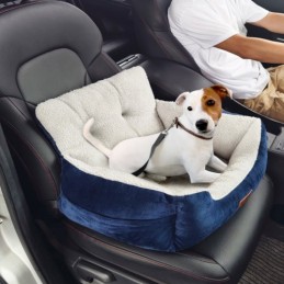 Dog Booster Car Seat Pet Car Seat for Small Dog up to 20lbs Blue+Gray