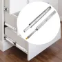 Heavy Duty skuffe Slides 2pcs skuffe Slides 24 "Låseskuffe
