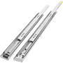 Heavy Duty Drawer Slides 2PCS Drawer Slides 61 cm Locking Drawer Slides 113.4 kg Capacity Heavy Duty Slides Three Section Full E