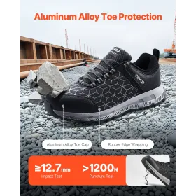 Stålsko til mænd US størrelse 11.5 Atletisk arbejdssko Sneakers