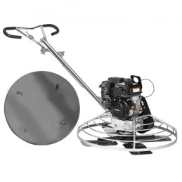 Power Walk-Behind Cement Trowel 38â€ 6HP Gas-Powered with Float Pan Blade
