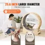 Cat Exercise Wheel, Large Cat Treadmill Wheel for Indoor Cats, 29.5 inch Cat Running Wheel with Detachable Carpet and Cat Teaser