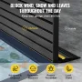 Garageporttætningsliste 6,5 m universel bund vandtæt PVC
