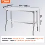 Kommerciel arbejdsbordet arbejdsstation 48 x 24 tommer foldning