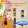 Marble Run Set, 110 Piece Marble Maze Building Block Brain Game, with 10 Glow in the Dark Marbles + 20 Glass Marbles, Educationa
