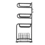 Freestanding Saddle Stand, 30 x 30 x 68.5 in, 3 Tiers Saddle Rack, Heavy Duty Saddle Blanket Holder with Removable & Rotating Ti