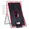 Baseball og softball rebounder net 3x4,5 ft 2-i-1 switch hitter pitch