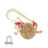 5/16 "X6 'G80 TOW -kæde 15" J Hook Long Shank RTJ & Grab Hooks Wrecker Tie