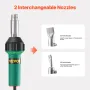Hot Air Plastic Welder 1600W PVC TPO Vinyl Heat Gun Torch & 4