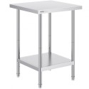 Stainless Steel Work Prep Table Commercial Worktable Food Prep 24x24x34in