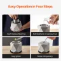Tabletop Fire Pit Bowl, Concrete Tabletop Fireplace Indoor Outdoor Decor, Portable Rubbing Alcohol Burner Smores Maker, Mini Fir