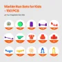 Marmor Run Set 150 PCS Building Stem Legetøj Uddannelsesblokke