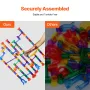 Marble Run Set, 150 Piece Marble Maze Building Block Brain Game, with 10 Glow in the Dark Marbles + 40 Glass Marbles, Educationa