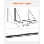 Wall Mounted Folding Tire Rack, 32" - 48" Adjustable Tire Rack, Q235 Heavy-Duty Steel Tire Storage Rack for R14-R20 inch Standar
