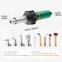 Varmluftplast svejser 1600W PVC TPO vinylvarmepistol fakkel & 9
