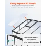 Polycarbonate Greenhouse, 8 x 14 Ft, Outdoor Greenhouse with 2 Vent Windows, Pavilion Styled Greenhouse with Hinged Door, Alumin
