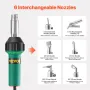 Hot Air Plastic Welder 1600W PVC TPO Vinyl Heat Gun Torch & 17