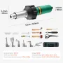 Hot Air Plastic Welder 1600W PVC TPO Vinyl Heat Gun Torch & 17