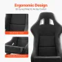 1 Sæt racersæde Integreret racestol med Velour Fabric & Slider