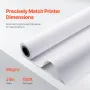 Wide Format Paper, 24 in x 150 ft Plotter Paper, 4 Rolls CAD Bond Rolls with 2 in Core, 20 LB Bond Paper Rolls, Idea for CAD Dra