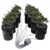 DWC Hydroponics vokser system Deep Water Culture 8 spande med luftpumpe
