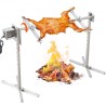 46" Electric BBQ Rotisserie Grill Kit Stainless Steel Grill 90lb Pig Lamb