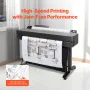 Wide Format Paper, 36 in x 150 ft Plotter Paper, 4 Rolls CAD Bond Rolls with 2 in Core, 20 LB Bond Paper Rolls, Idea for CAD Dra