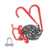 3/8" x 3' G80 Tow Chain J Hook V-Chain Bridle Grab Hook Wrecker 15600 lbs