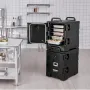 Insulated Food Pan Carrier, 81 Qt x 2 Pack Hot Box for Catering, Food Box Carrier with Double Buckles, Front Loading Food Warmer