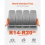 Wall Mounted Tire Rack, 31" - 56" Adjustable Tire Rack, Q235 Heavy-Duty Steel Tire Storage Rack for R14-R20 inch Standard Tires,