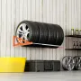 Wall Mounted Tire Rack, 31" - 56" Adjustable Tire Rack, Q235 Heavy-Duty Steel Tire Storage Rack for R14-R20 inch Standard Tires,