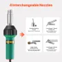 Hot Air Plastic Welder 1600W PVC TPO Vinyl Heat Gun Torch & 14
