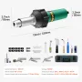 Hot Air Plastic Welder 1600W PVC TPO Vinyl Heat Gun Torch & 14
