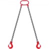 5/16" x 5' Chain Sling 2 Legs G80 Lifting Chain with Grab Hooks 6600 lbs