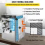 Cial Hard Ice Cream Machine 3,5-4,4 UK Gallon/H Rustfrit stål