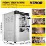 Commercial Hard Ice Cream Machine 3.5-4.4 UK Gallon/H Stainless Steel Ice Cream Maker